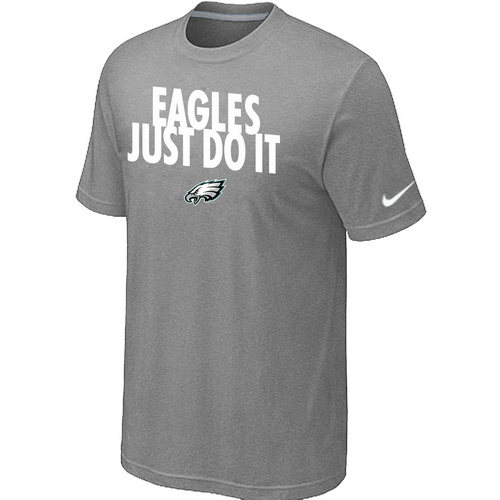 Nike Philadelphia Eagles "Just Do It" NFL T-Shirt - Grey